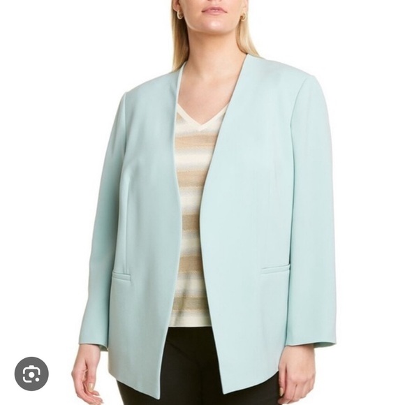 NEW Lafayette 148 New York Luther Open Front Blazer in Chablis Size 18 - Picture 1 of 10